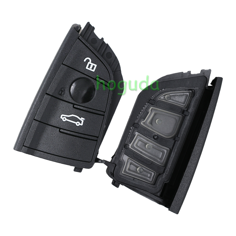 For BMW smart card OM-F434 3 button remote key with PCB（Black）With 434MHZ /PCF7953P chip