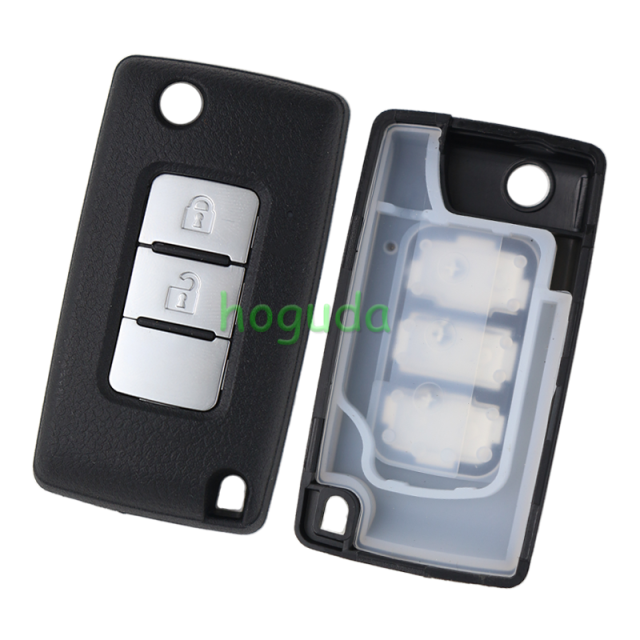 For Mitsubishi Pajero 2 button flip remote key with 433MHz 2PCF7941 ID46 Chip FCCID: G8D-635M-A P/N: M6370B882