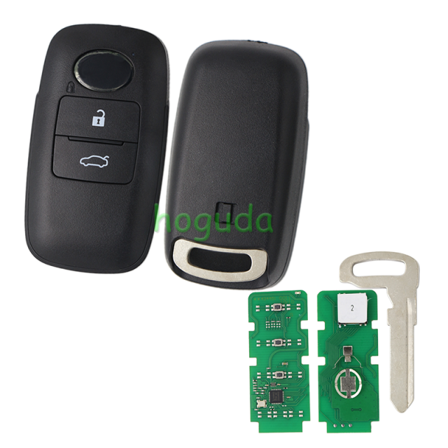 For Toyota 3 button smart key with 433MHz 4A chip  P/N: 89994-BZ041