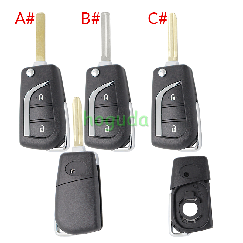For Toyota 2 button Remote key blank