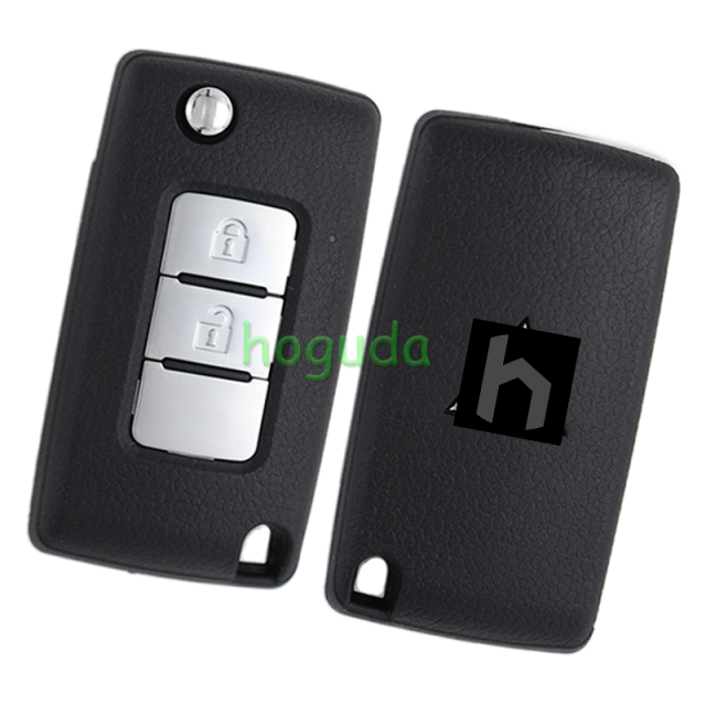 For Mitsubishi Pajero 2 button flip remote key with 433MHz 2PCF7941 ID46 Chip FCCID: G8D-635M-A P/N: M6370B882