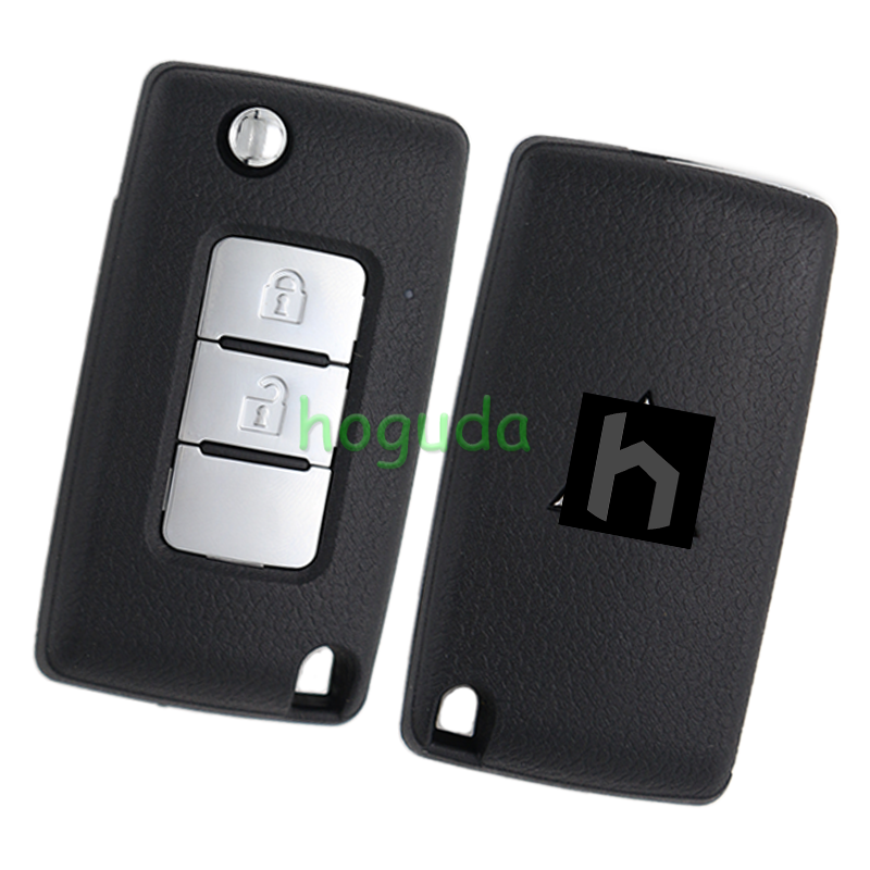 For Mitsubishi Pajero 2 button flip remote key with 433MHz 2PCF7941 ID46 Chip FCCID: G8D-635M-A P/N: M6370B882