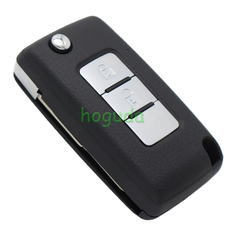 For Mitsubishi Pajero 2 button flip remote key with 433MHz 2PCF7941 ID46 Chip FCCID: G8D-635M-A P/N: M6370B882