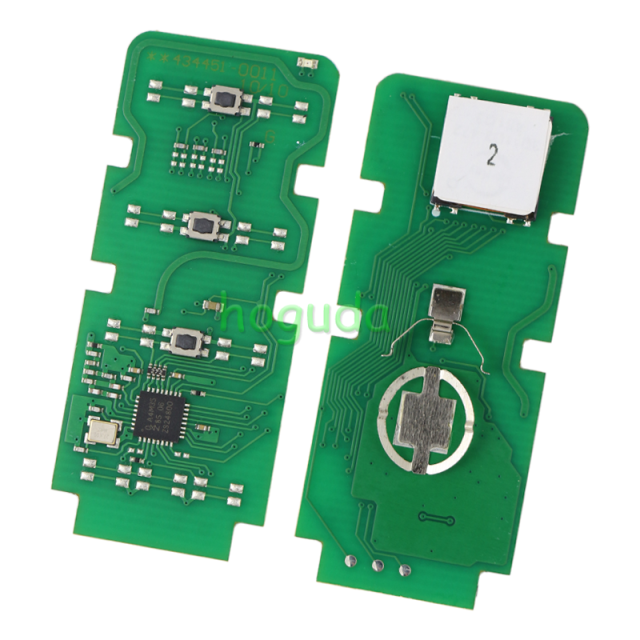 For Toyota 3 button smart key with 433MHz 4A chip  P/N: 89994-BZ041