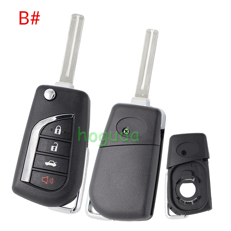 For Toyota 3+1 button Remote key blank