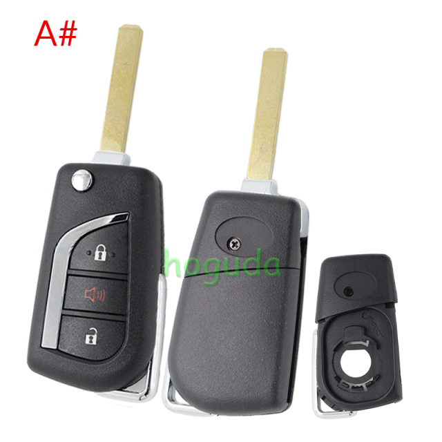 For Toyota 2+1 button Remote key blank