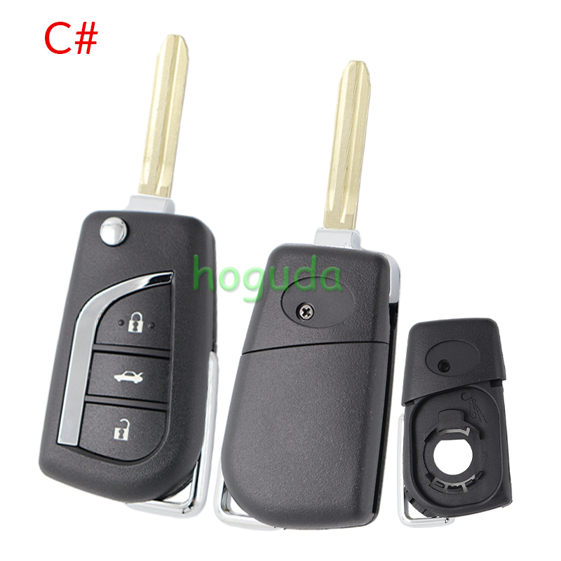 For Toyota 3 button Remote key blank