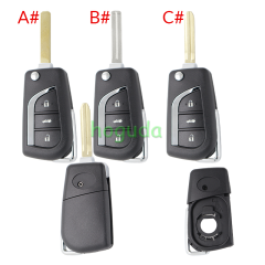 For Toyota 3 button Remote key blank
