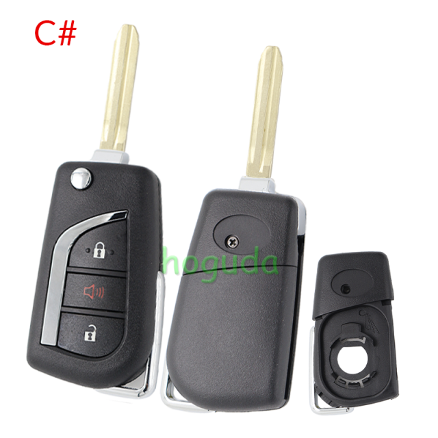 For Toyota 2+1 button Remote key blank