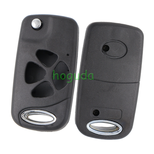 For Toyota 3+1 button Modified Flip Car Key Shell with TOY43 blade
