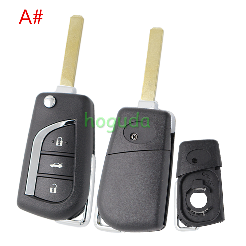 For Toyota 3 button Remote key blank