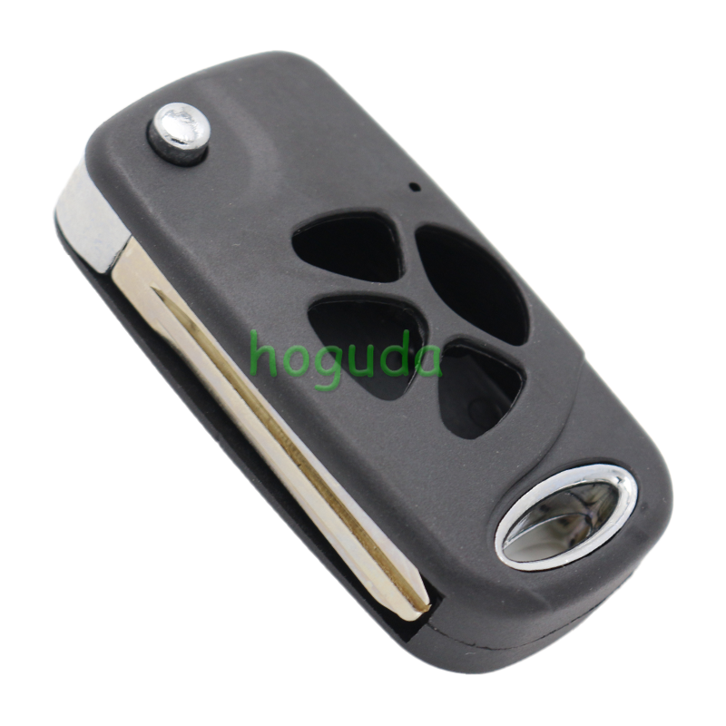 For Toyota 3+1 button Modified Flip Car Key Shell with TOY43 blade