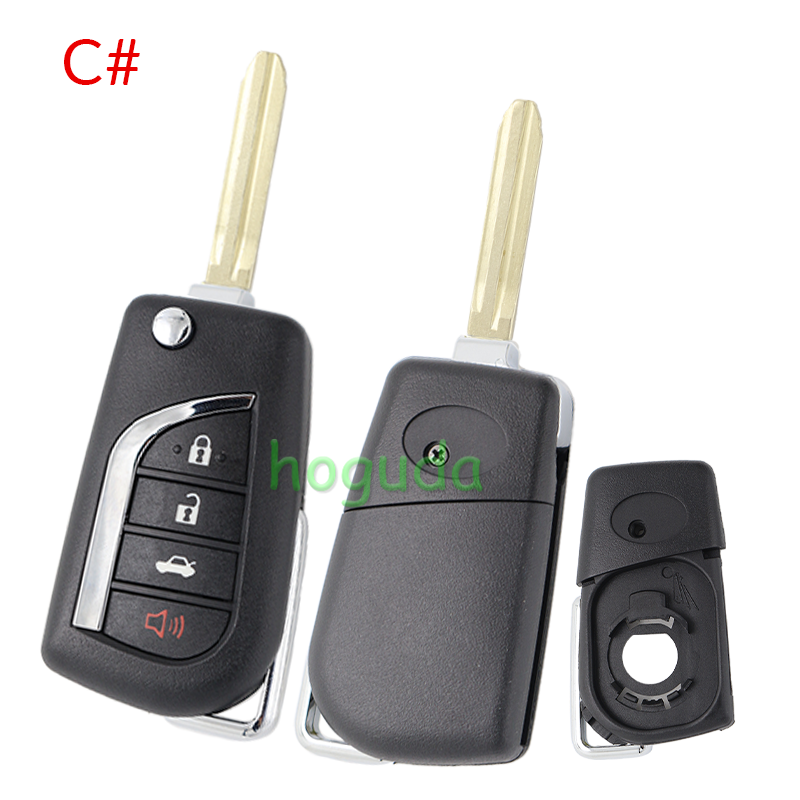 For Toyota 3+1 button Remote key blank