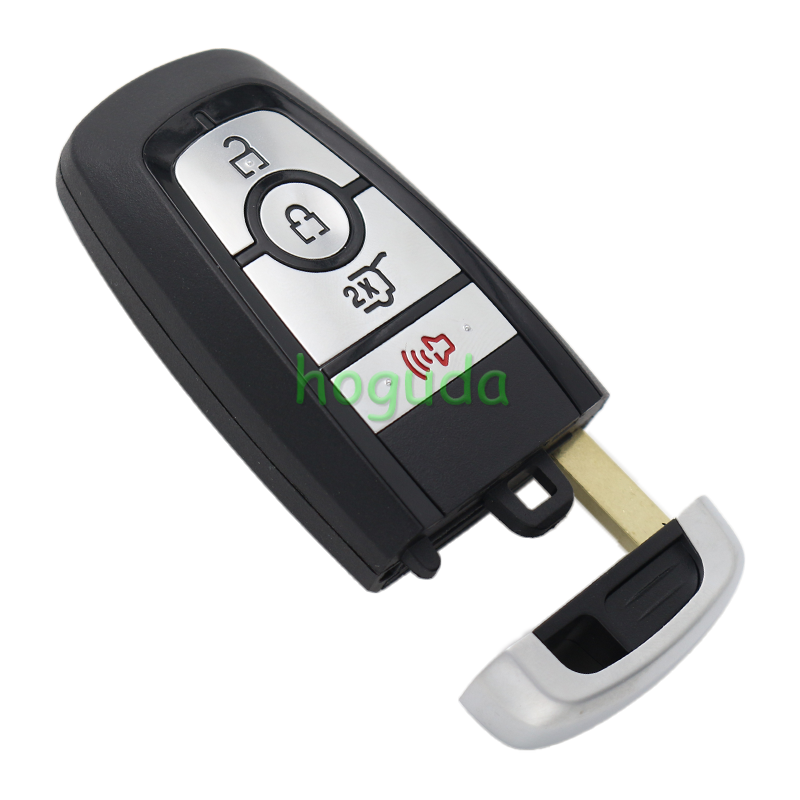 For Ford Mustang F-150 3+1 button Smart Key with 433.92MHz FSK NCF29A1 / HITAG PRO / 49CHIP FCC ID: M3N-A3C108397 IC: 7812-A3C108397 Part No.: PC3T-15K601-BB