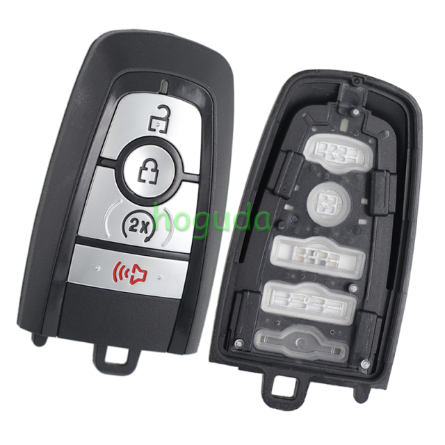 For Ford Mustang F-150 3+1 button Smart Key with 433.92MHz FSK NCF29A1 / HITAG PRO / 49CHIP FCC ID: M3N-A3C108397 IC: 7812-A3C108397 Part No.: PC3T-15K601-BB
