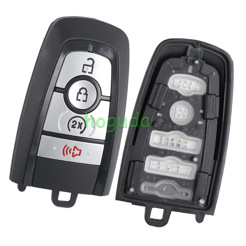 For Ford Mustang F-150 3+1 button Smart Key with 433.92MHz FSK NCF29A1 / HITAG PRO / 49CHIP FCC ID: M3N-A3C108397 IC: 7812-A3C108397 Part No.: PC3T-15K601-BB