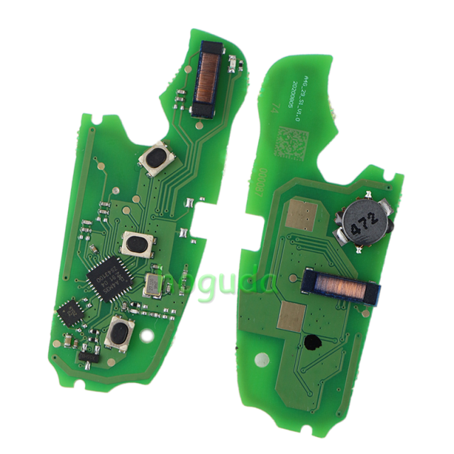 For original Audi keyless go 3 button remote key with ID48 chip 434mhz HLO DE 8X0837220D Hella 5F A 010659 70 204Y11000400