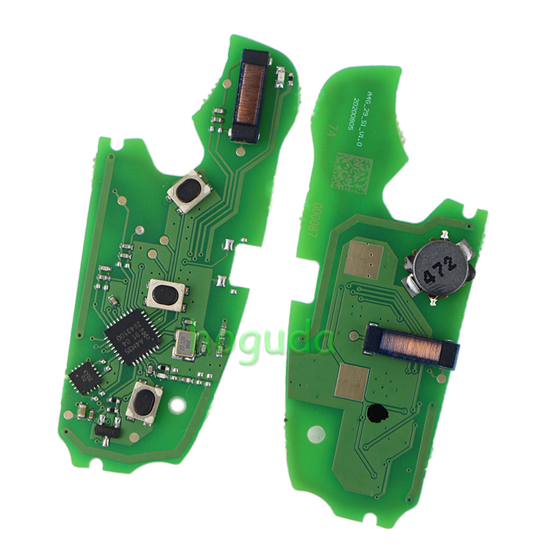 For original Audi keyless go 3 button remote key with ID48 chip 434mhz HLO DE 8X0837220D Hella 5F A 010659 70 204Y11000400