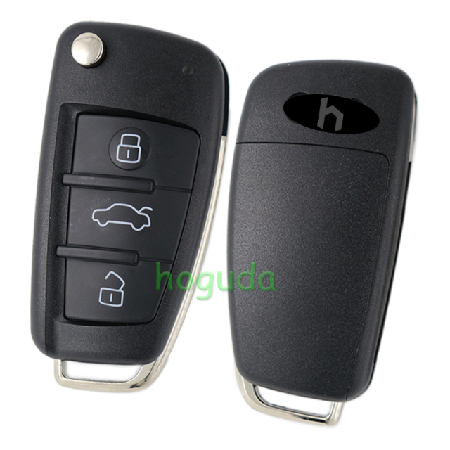 For original Audi keyless go 3 button remote key with ID48 chip 434mhz HLO DE 8X0837220D Hella 5F A 010659 70 204Y11000400