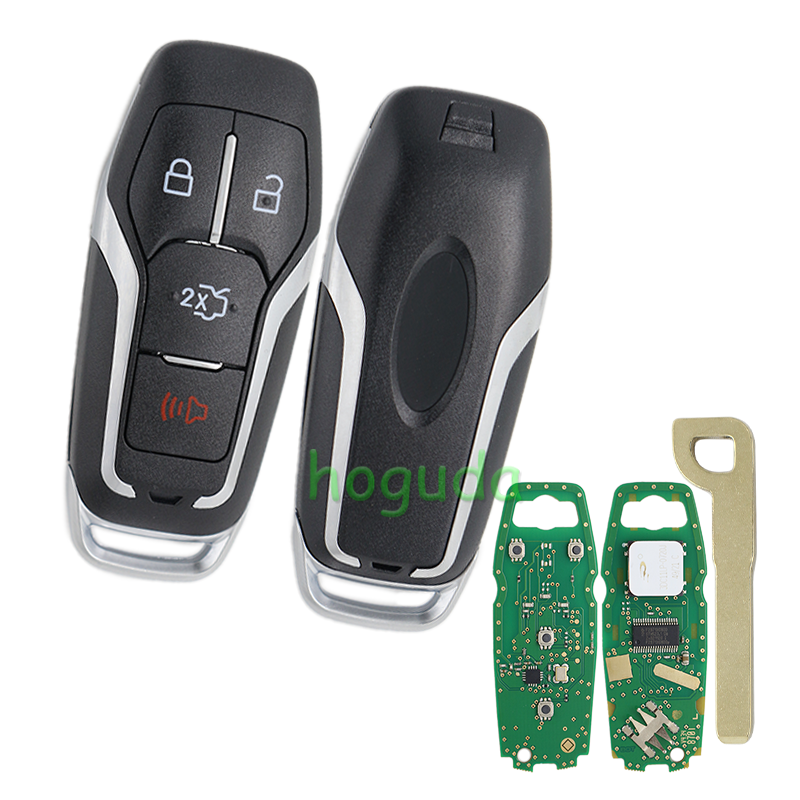 For Ford 4 button keyless go smart key with 315MHz FSK NCF2951F / HITAG PRO / 49 CHIP FCC ID: M3N-A2C31243800 P/N: 5926060 164-R8109