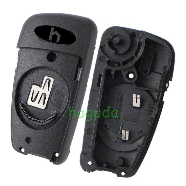 For Audi A4 3 button flip remote key