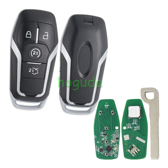 For KYDZ Ford 4+1button Keyless-Go Remote Key with FSK 868MHz NCF2951F / HITAG PRO / 49 CHIP / FCC ID: M3N-A2C31243600 / HU101