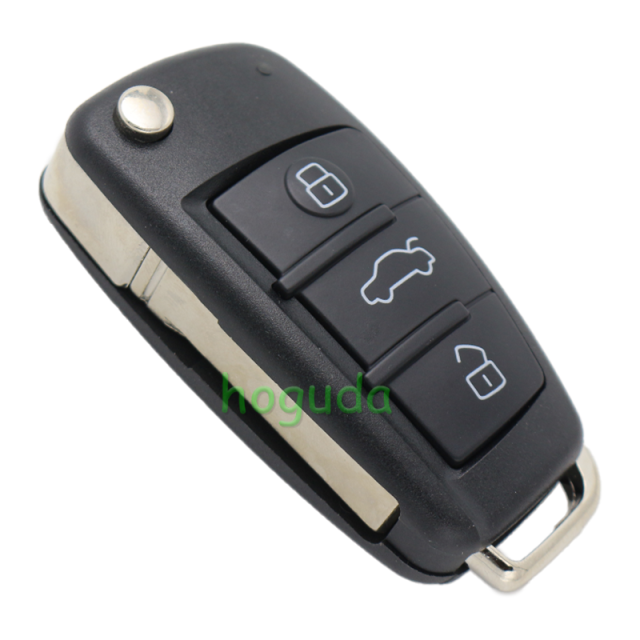 For original Audi keyless go 3 button remote key with ID48 chip 434mhz HLO DE 8X0837220D Hella 5F A 010659 70 204Y11000400