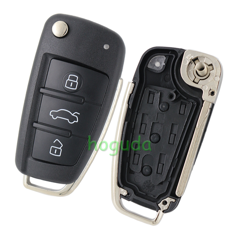 For Audi A3 A6L,Q7 3 buttton remote key with 8E chip 315MHZ with 8VO837220B