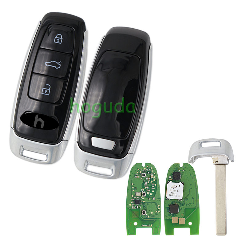KYDZ For Audi MLB 3 Button Remote with 434Mhz 5M Chip with 1 token For AUDI A6 C8 4K A8 D5 4N Q7 4M Smart key
