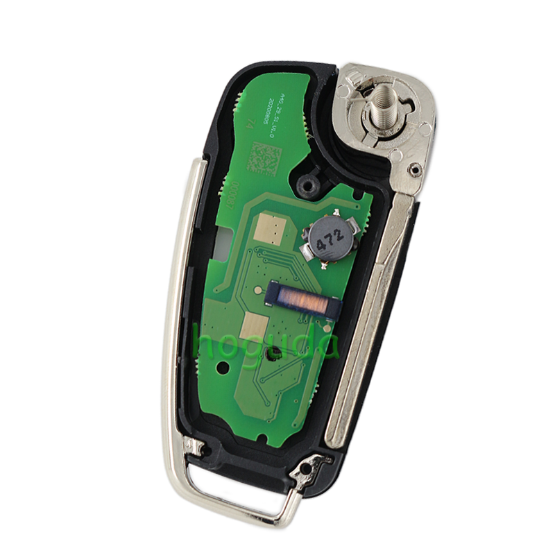 For original Audi keyless go 3 button remote key with ID48 chip 434mhz HLO DE 8X0837220D Hella 5F A 010659 70 204Y11000400