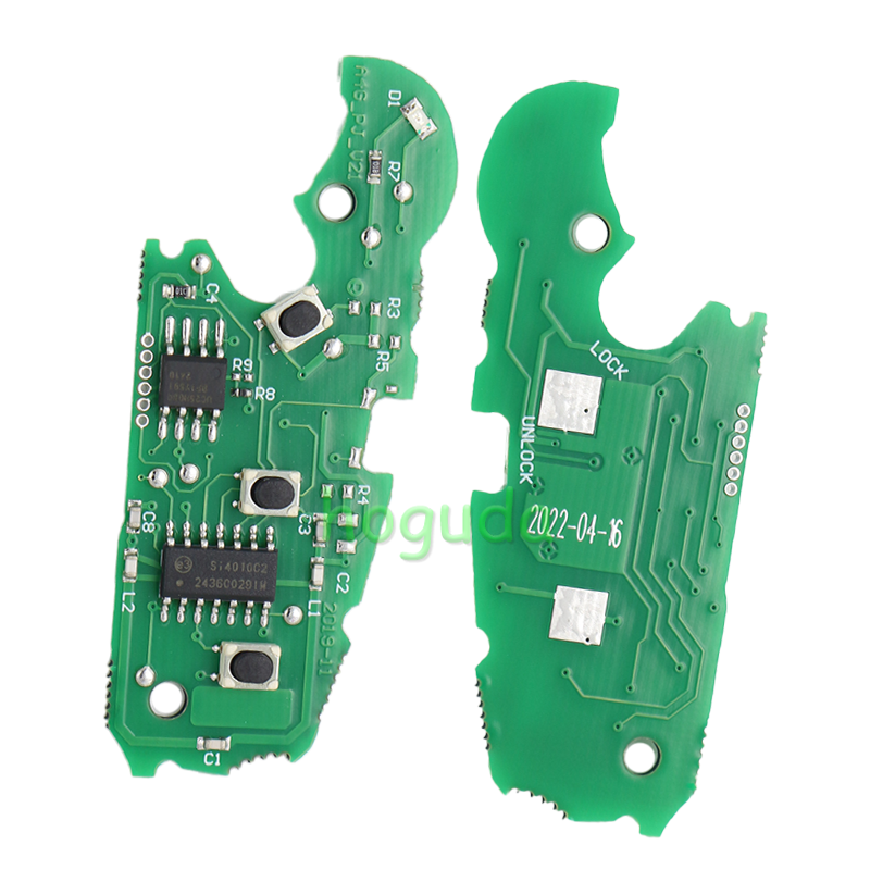 For Audi A3 TT 3 button remote key with ID48 chip 434mhz  HLO DE 8XO 837220D Hella 5F A 010 659 70  204Y11000400