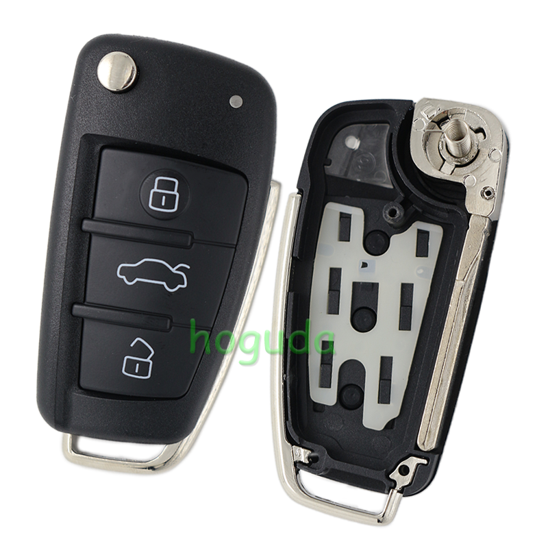 For original Audi keyless go 3 button remote key with ID48 chip 434mhz HLO DE 8X0837220D Hella 5F A 010659 70 204Y11000400