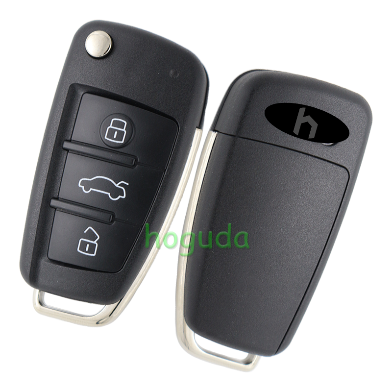 For Audi A3 TT 3 button remote key with ID48 chip 434mhz  HLO DE 8XO 837220D Hella 5F A 010 659 70  204Y11000400