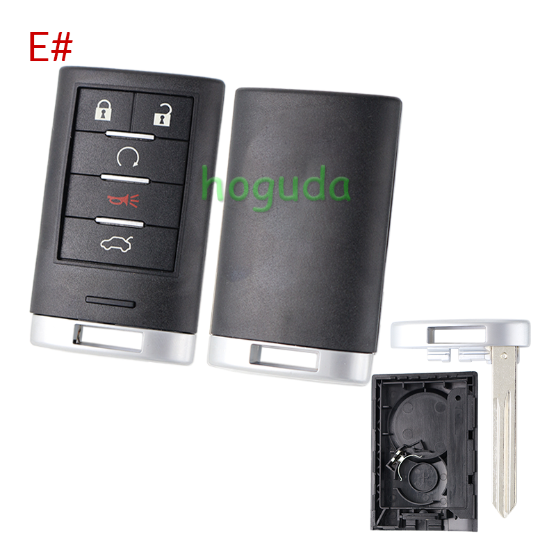 For Cadillac 2+1/3+1/4+1/5+1 buttons smart remote key blank without logo