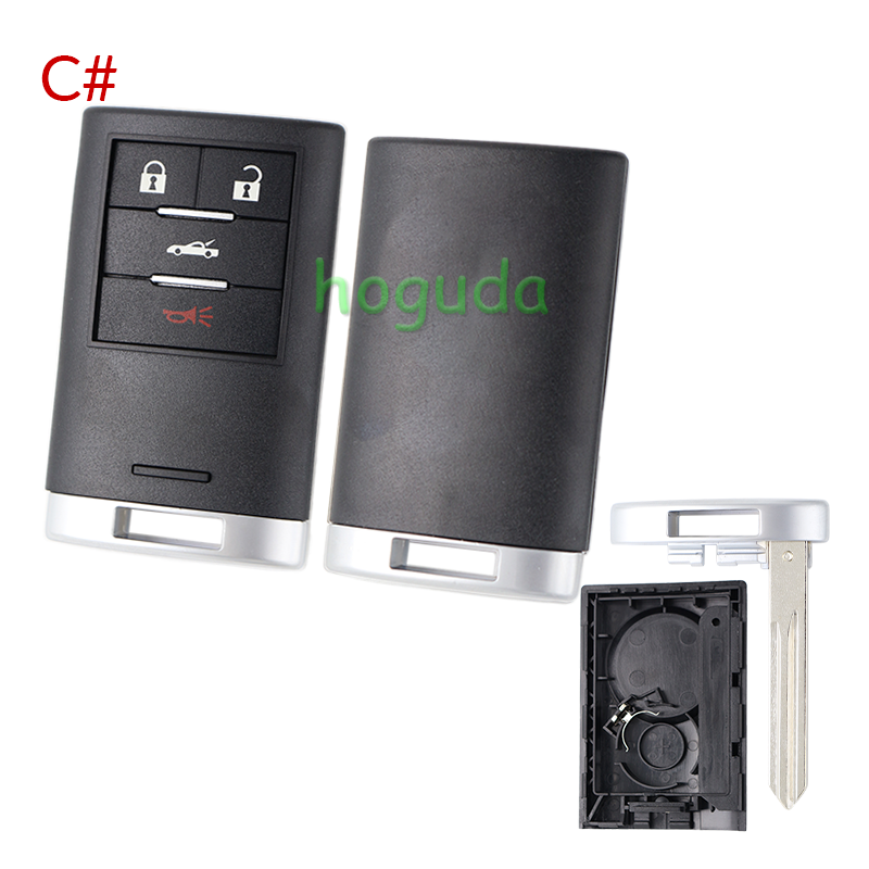 For Cadillac 2+1/3+1/4+1/5+1 buttons smart remote key blank without logo