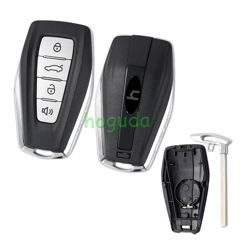 For Geely 4 button remote key blank