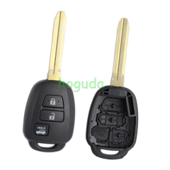 For Toyota 3 button remote key blank without logo