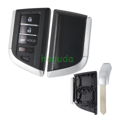 For Acura 3+1 button SUV smart remote key shell with emergency key blade
