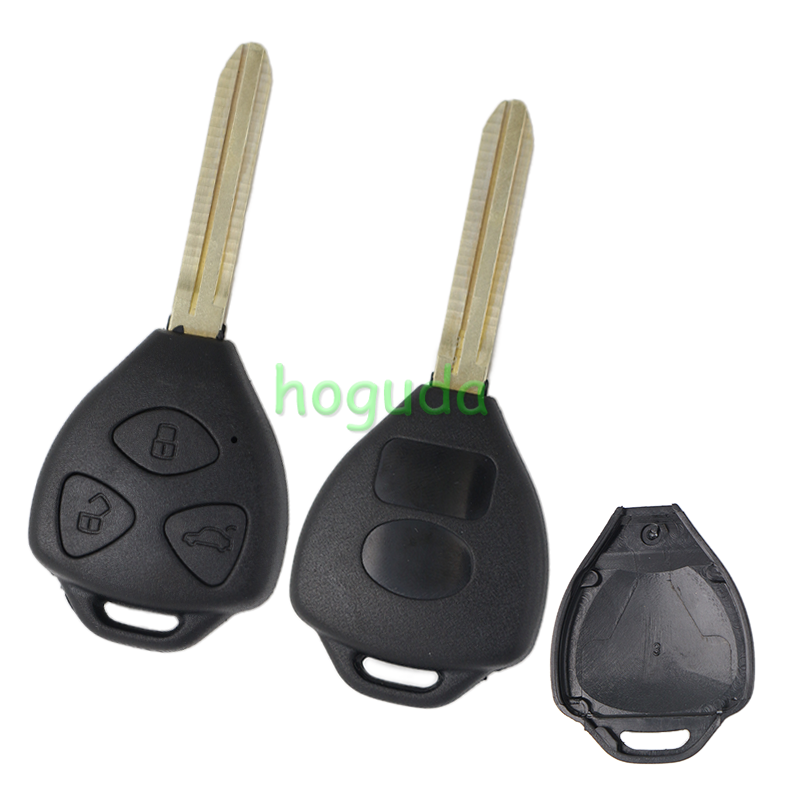 For Toyota 3 button remote key blank