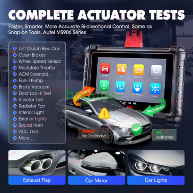 Autel MaxiCheck MX900 OBD2 Scanner, Autos Diagnostic Scan Tool for Cars, DoIP CAN FD,40+Reset Services,Upgraded of MK808S MX808S
