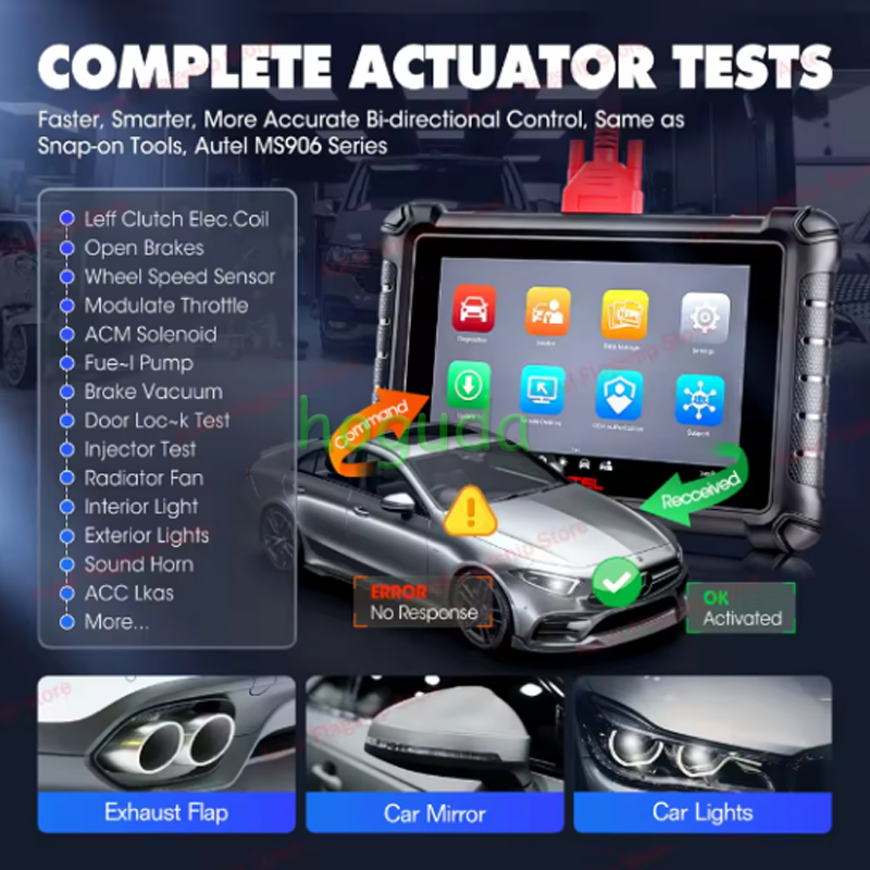 Autel MaxiCheck MX900 OBD2 Scanner, Autos Diagnostic Scan Tool for Cars, DoIP CAN FD,40+Reset Services,Upgraded of MK808S MX808S