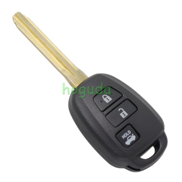 For Toyota 3 button remote key blank without logo