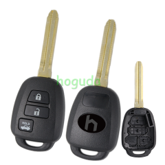 For Toyota 3 button remote key blank without logo