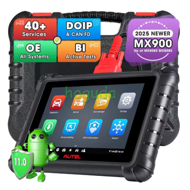 Autel MaxiCheck MX900 OBD2 Scanner, Autos Diagnostic Scan Tool for Cars, DoIP CAN FD,40+Reset Services,Upgraded of MK808S MX808S