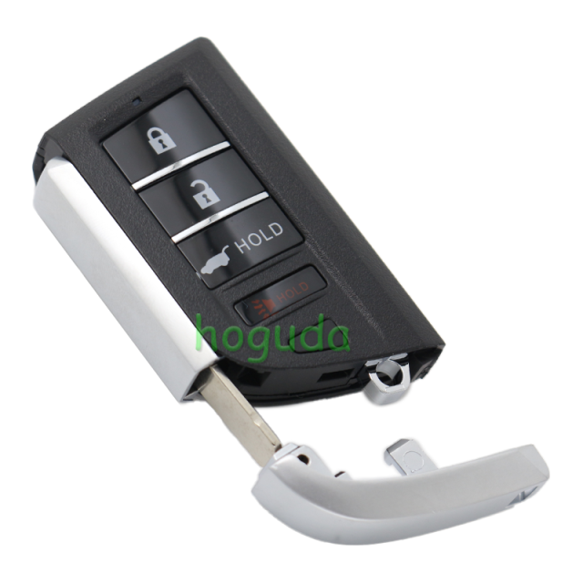 For Acura 3+1 button SUV smart remote key shell with emergency key blade