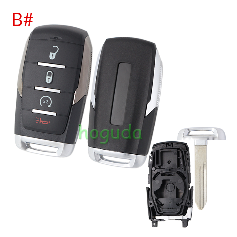 For Chrysler 2+1/3+1/4+1/5+1 button smart remote key shell
