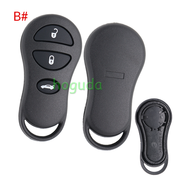 For Chrysler 2+1/3/3+1/5+1 Buttons remote key shell
