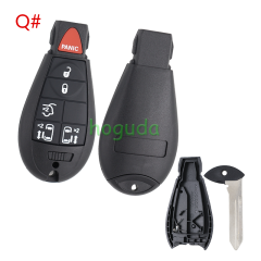 For Chrysler 17pcs/set key blank with emergency blade