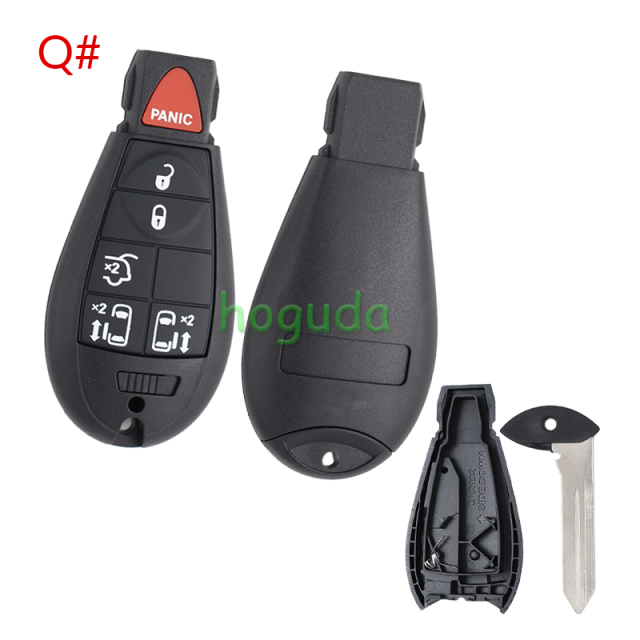 For Chrysler 17pcs/set key blank with emergency blade
