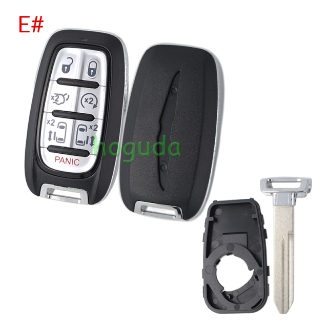For Chrysler 2+1/4+1/5+1/6+1 button smart remote key shell